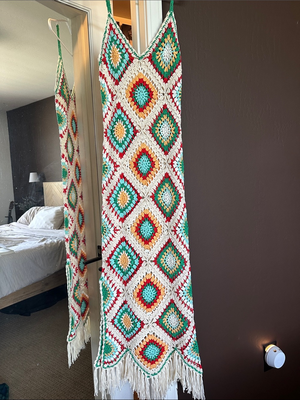 Crochet maxi dress NWOT